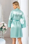 Mint Yeşili Saten Bride Sabahlık BCAN-255908FA