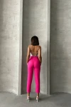 Pembe Kemerli Dokuma Havuç Pantolon BCHN-2525238
