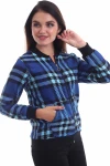 Saks Siyah Ekose Desenli Bomber Ceket CO-2521323204