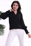 Siyah Ceket Yaka Gipeli Dokuma Gömlek CO-2520023300