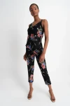 Siyah Saks V Yaka Askılı Crep Bluz CO-259181820