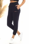 Siyah Yumuşak Dokulu Beli Ve Paçası Lastikli Pantolon CO-2520060629