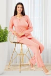 Somon Dantel Detaylı Pijama Takımı BCAN-258607FA