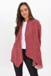 Bordo Şal Yaka Hırka CO-259434343