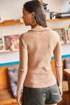 Camel Polo Yaka Triko Kazak BCBSK-25700-K7322