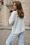 Fume Yumuşak Dokulu Oversize Asimetrik Bluz BCBSK-25700-3513