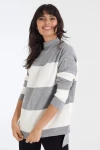 Gri Modern Stil Yarım Balıkçı Kazak BCBSK-25700-AKD-5530