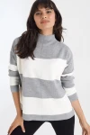 Gri Modern Stil Yarım Balıkçı Kazak BCBSK-25700-AKD-5530