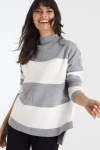 Gri Modern Stil Yarım Balıkçı Kazak BCBSK-25700-AKD-5530