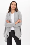 Gri Şal Yaka Hırka CO-259434343