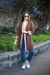 Kahve Mevsimlik Rahat Kesim Hafif Ceket BCBSK-25700-3441