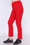 Kırmızı Beli Lastikli Uzun Pantolon CO-259380793