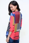 Mix Yakası Yırtmaçlı Krep Bluz BCBSK-25700-2841
