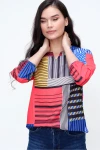 Mix Yakası Yırtmaçlı Krep Bluz BCBSK-25700-2841