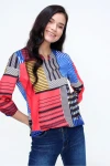 Mix Yakası Yırtmaçlı Krep Bluz BCBSK-25700-2841