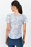 Saks Katkat Fırfırlı Kısa Kol Bluz CO-259333335