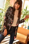 Siyah Desenli Kimono Ceket BCBSK-25700-K4407