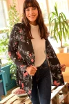 Siyah Desenli Kimono Ceket BCBSK-25700-K4407