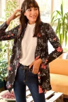 Siyah Desenli Kimono Ceket BCBSK-25700-K4407
