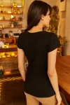 Siyah Fermuarlı Basic Bluz BCBSK-25700-K4023