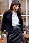 Siyah Gabardin Beli Lastikli Cepli Salaş Pantolon BCBSK-25700-3475