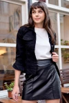 Siyah Gabardin Beli Lastikli Cepli Salaş Pantolon BCBSK-25700-3475