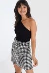 Siyah Modern Stil Tek Kol Bluz BCBSK-25700-AKD-6012