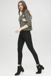 Siyah Yüksek Bel Dar Paça Esnek Skınny Pantolon BCBSK-25639-528-2006-01