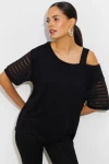 Siyah Yumuşak Dokulu Oversize Günlük Bluz BCBSK-25700-K7438