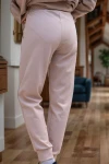 Bej Kendinden Dokulu Cepli Beli Paçası Lastikli Jogger Pantolon BCBSK-25700-3325