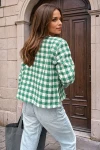 Benetton Chanel Kumaş Düğmeli Cepli Crop Ceket Gömlek BCBSK-25700-3540