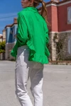 Benetton Eteği Fırfırlı Vual Salaş Gömlek BCBSK-25700-3570