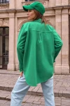 Benetton Gabardin Çift Cepli Çıtçıtlı Gömlek BCBSK-25700-3454
