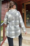 Haki Oversize Uzun Kollu Gömlek BCBSK-25700-3685