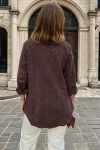 Kahve Kaşe Oversize Çift Cep Ceket Gömlek BCBSK-25700-3275