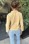 Karamel Kaşe Cepli Düğmeli Kısa Ceket BCBSK-25700-3291