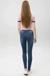 Lacivert Yüksek Bel Denim Pantolon BCBSK-25753-588-0003