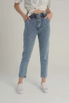 Mavi Beli Lastikli Denim Pantolon BCBSK-25700-KT0046