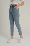 Mavi Beli Lastikli Denim Pantolon BCBSK-25700-KT0046