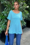 Mint Kayık Yaka Basic Bluz BCBSK-25700-K6082
