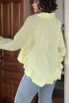 Sarı Eteği Fırfırlı Vual Salaş Gömlek BCBSK-25700-3570
