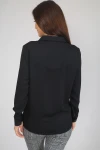 Siyah Dantel Detaylı Dokuma Gömlek BCBSK-25700-T4006-2080