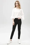 Siyah Yüksek Bel Denim Pantolon BCBSK-25753-588-2048