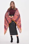 Pembe Otantik Desenli Şal BCNSV-2515215