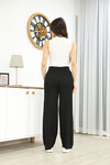 Siyah Pileli Triko Pantolon BCES-252035