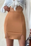 Taba Çift Yırtmaçlı Etek BCHN-2525910