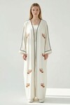 Alaçatı Keten Nakışlı Kimono Takım